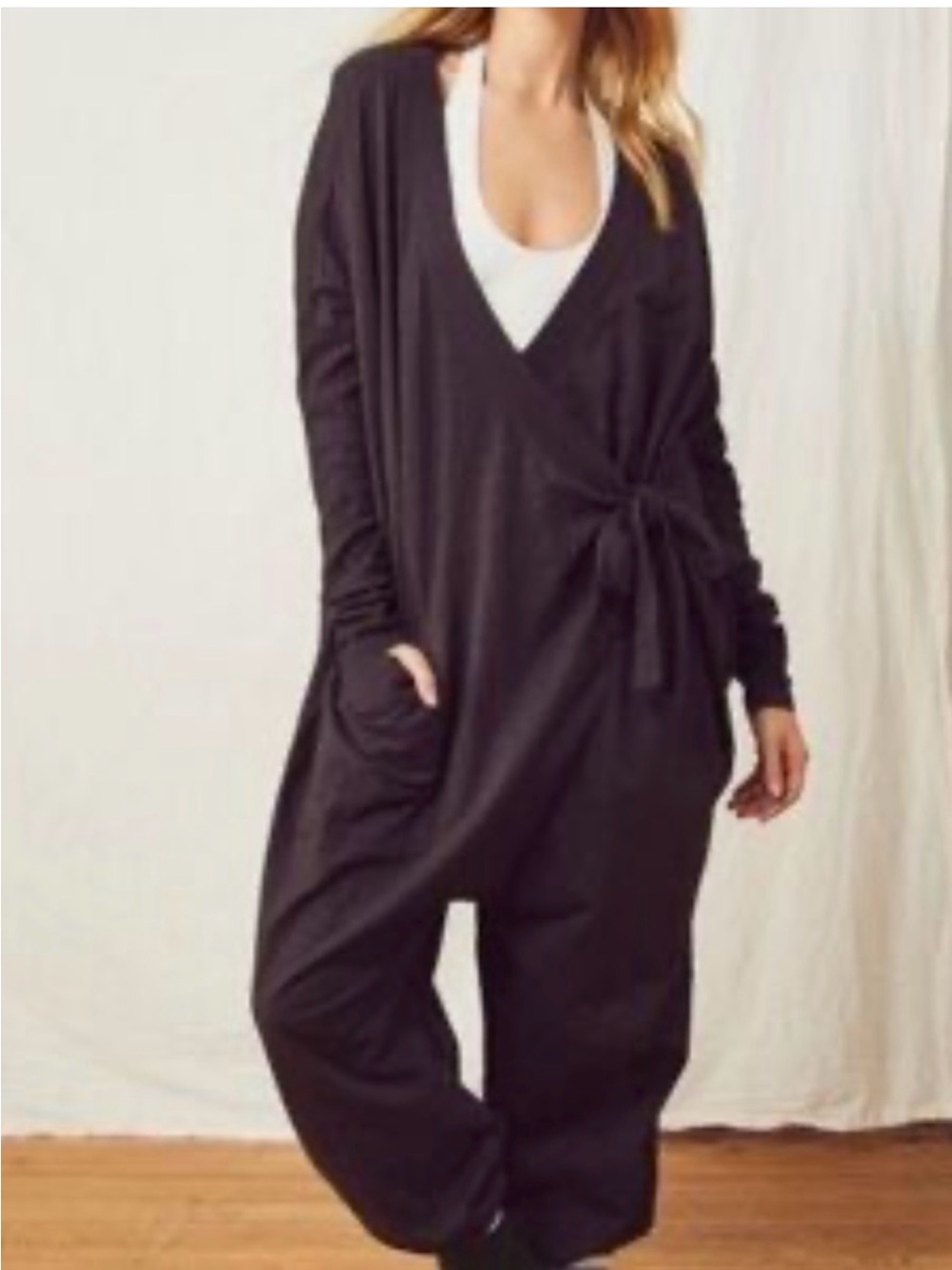 Free people wrap jumpsuit small